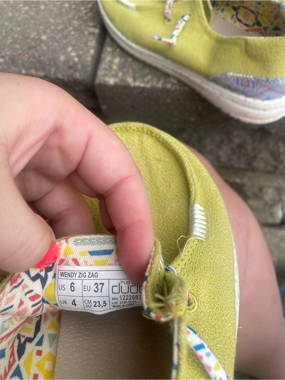 Hey Dude Women's Lime Green Lightweight Casual Loafers - Picture 7 of 8